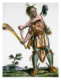 Iroquois Warrior Giclee Print by Jacques Grasset de Saint-Sauveur