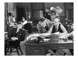 Silent Film Still: Offices Giclee Print