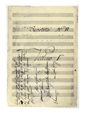Beethoven Manuscript, 1799 Giclee Print