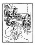 Monroe Doctrine Cartoon Giclee Print
