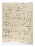 Beethoven Manuscript, 1826 Giclee Print