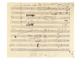 Beethoven Manuscript, 1826 Giclee Print