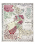 Map: Boston, 1865 Giclee Print by G. W. Colton