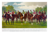 American Jockeys, 1889 Giclee Print by  Currier & Ives