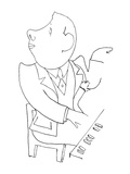 Francis Poulenc (1899-1963) Giclee Print by Jean Cocteau