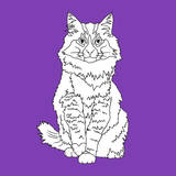 Fluffy Cat Prints by Anna Nyberg