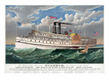 Steamboat: Pilgrim, c1883 Giclee Print by  Currier & Ives