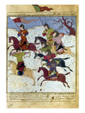 Mongol Battle, c1400 Giclee Print by Rashid al-Din Hamadani