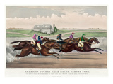 Jerome Park Horse Race, 1873 Giclee Print by  Currier & Ives