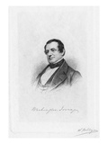 Washington Irving Giclee Print by Samuel Hollyer