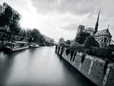 Classic B&W Notre-Dame Poster by AG 