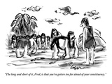 "The long and short of it, Fred, is that you've gotten too far ahead of yo…" - New Yorker Cartoon Premium Giclee Print by Lee Lorenz