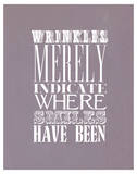 Wrinkles Merely Indicate Affiches