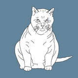 Fat Cat Posters by Anna Nyberg