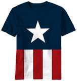 Captain America - Tee Caps (Cut and Sew) T-Shirt
