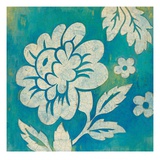 Blue Floral Giclee Print by Hope Smith