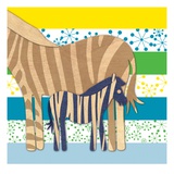 Zebra Family Giclee Print by  Z Studio