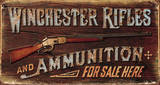 Winchester - Rifles & Ammo Tin Sign