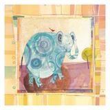 Playful Elephant Giclee Print by Robbin Rawlings