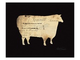 Silhouette Sheep Giclee Print by Alison Shriver