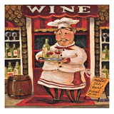 Wine Chef Giclee Print by K. Tobin