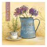 Cafe Des Fleurs Reproduction procédé giclée par Angela Staehling