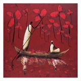 Crimson River Giclee Print by Michel Rauscher