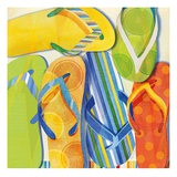 Summer Flip Flops Giclee Print by Mary Escobedo