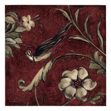 Crimson Song Bird 3 Giclee Print by Laurel Lehman
