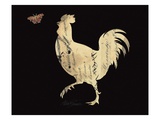 Silhouette Rooster Giclee Print by Alison Shriver