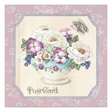 Teatime Pansies Giclee Print by Stefania Ferri