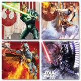 Star Wars 4pc Wood Coaster Set Coaster Star Wars 4pc Wood Coaster Set Coaster