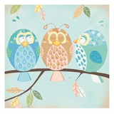 Three Little Birdies Giclee Print by Willow 