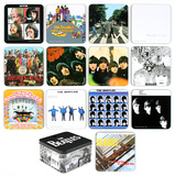 The Beatles Album Cover 13 pc Coaster Set with Tin Box Coaster