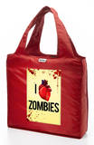 RuMe I Heart Zombies Reusable Tote Bag - Crimson Tote Bag