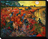 The Red Vineyard at Arles, c.1888 Framed Canvas Print by Vincent van Gogh