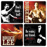 Bruce Lee Wood Coaster Set Coaster