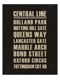 Central Line Giclee Print by Devon Ross