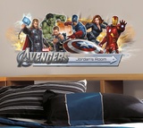 Avengers Peel & Stick Giant Headboard w/Personalization Wall Decal