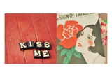 Kiss Me Giclee Print by Mandy Lynne