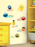 Sesame Street - Scribble Peel & Stick Wall Decals Autocollant mural