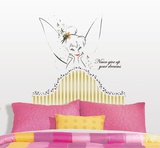 Disney Fairies - Tinkerbell Headboard Peel & Stick Giant Wall Decal Wall Decal