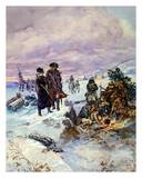 Washington & Lafayette at Valley Forge Art by  Manz