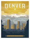 Denver, The Mile High City Póster por Anderson Design Group