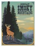 Great Smoky Mountains Deer Print by  Anderson Design Group