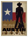 Austin, Live Music Capital of the World Prints by  Anderson Design Group