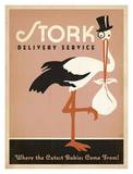 Stork Pink Poster von  Anderson Design Group