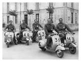 Men on Scooters Prints