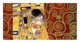 The Kiss (gold montage) Posters by Gustav Klimt