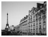 Apartment buildings along River Seine Prints by Raimund Koch